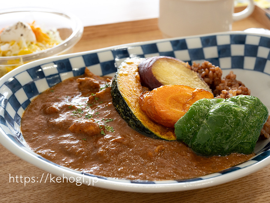 カフェ藁,カフェわら,福岡県糟屋郡志免町,酵素玄米,カレー,夏野菜