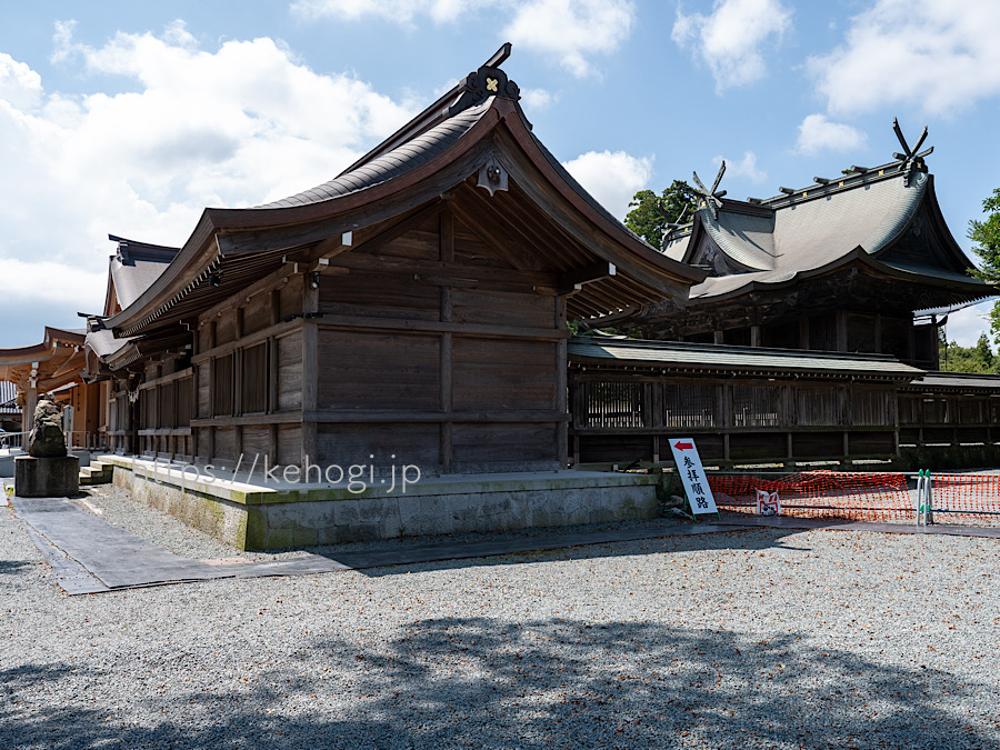 熊本県阿蘇市,阿蘇山,阿蘇神社,拝殿,神殿