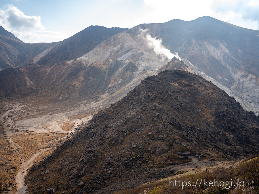 くじゅう,くじゅう連山,登山,三俣山,紅葉,硫黄山,北千里ヶ浜