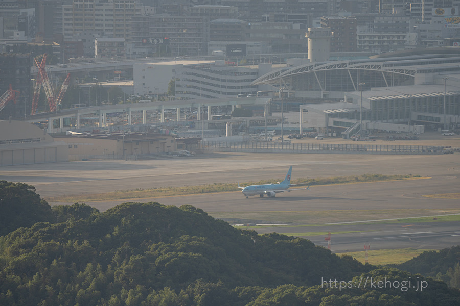 井野山,福岡県糟屋郡宇美町,井野公園,唐山城跡,福岡空港,飛行機,福岡市