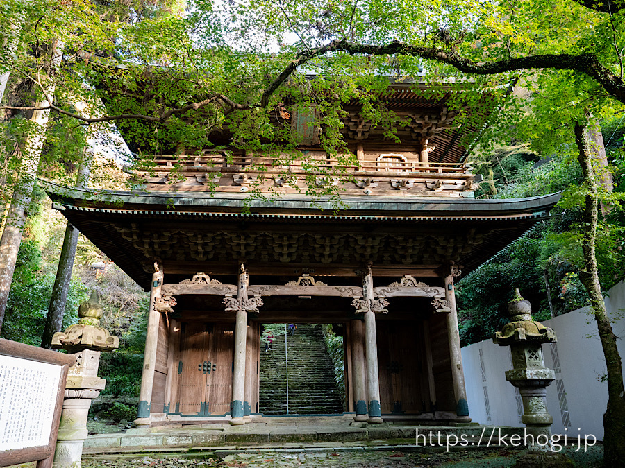 紅葉,侘び寂び,清水寺,福岡県みやま市,石段,楼門