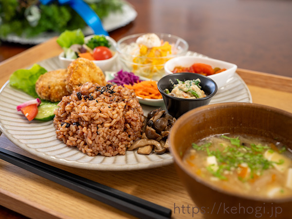 カフェ藁,カフェわら,福岡県糟屋郡志免町,長岡式酵素玄米定食,ランチ,健康