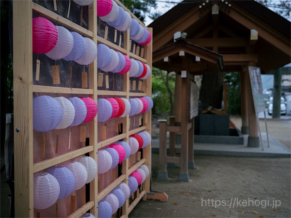 現人神社,あらひとじんじゃ,福岡県那珂川市,恋ぼんぼり,ぼんぼり