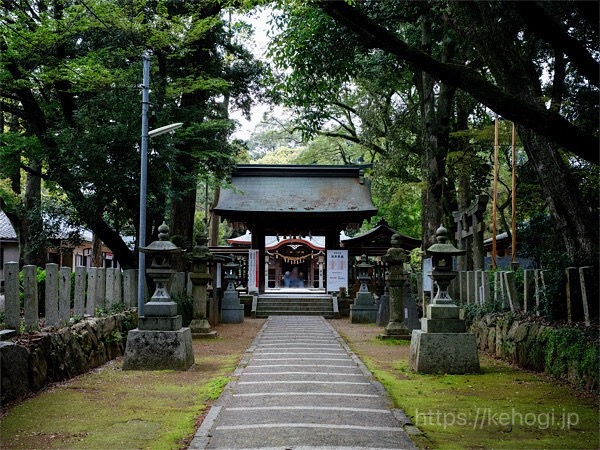 筑紫神社,福岡県筑紫野市,参道