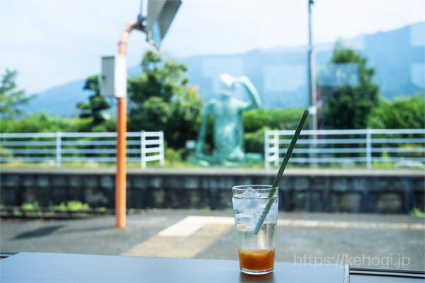 かっぱ,河童,カッパ,駅舎,カパテリア,カフェ,あんずソーダ,ランチ,デザート,スイーツ